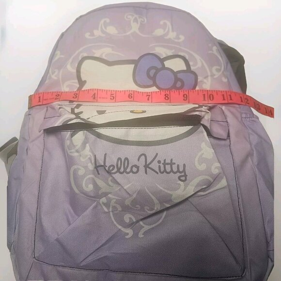 Sanrio Hello Kitty Patterned BackPack Bag Purple Back To School - Picture 6 of 7